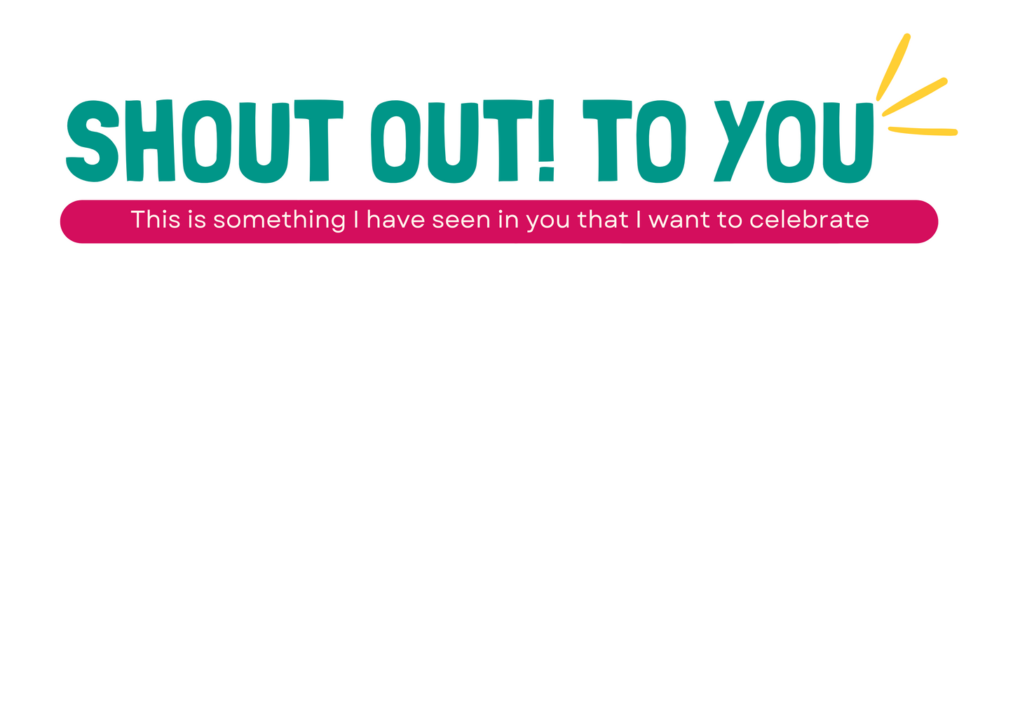 Shout Out! - Postcards